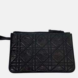 Pre Owned Dior Black Leather Toujours Medium