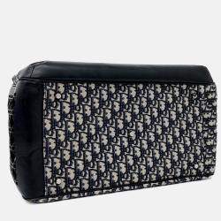 Pre Owned Dior Navy Blue Fabric Hit the Road Pet Carrier