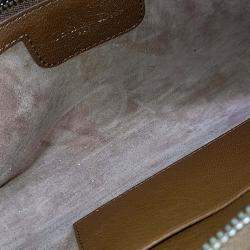 Pre Owned Dior Brown Leather Saddle Double Pouch