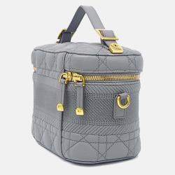 Pre Owned Dior Grey Leather Travel Vanity Small