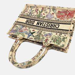 Pre Owned Dior Multicolor Canvas Book Tote Bag 36