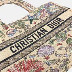 Pre Owned Dior Multicolor Canvas Book Tote Bag 36
