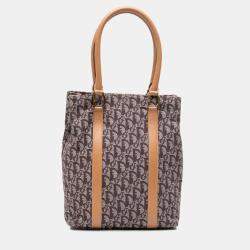 Pre Owned Dior Brown Diorissimo Trotter Canvas Tote