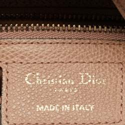 Pre Owned Dior Beige Leather Saddle Bag