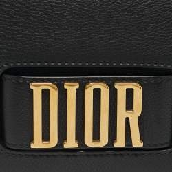Pre Owned Dior Black Leather Dio(r)evolution Flap Shoulder Bag