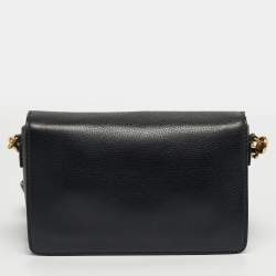 Pre Owned Dior Black Leather Dio(r)evolution Flap Shoulder Bag