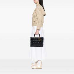 Pre Owned Dior Large Lambskin Cannage Lady Dior