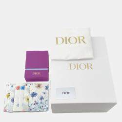 Pre Owned Dior Book Tote Houndstooth Pattern White/Black Canvas Size Small