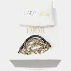 Pre Owned Dior Lady Dior Black Onge-Lambskin Size Mini