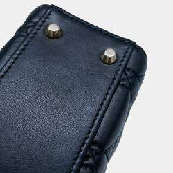 Pre Owned Dior Lady Dior Black Onge-Lambskin Size Mini