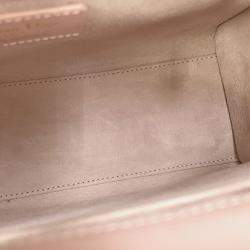 Pre Owned Dior Lady Dior Canage Powder Pink Lambskin Size Medium