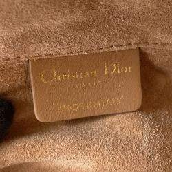 Pre Owned Dior Toujules Macrocannage Handbag Tan Calf Leather Size Medium