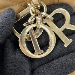 Pre Owned Dior Toujules Macrocannage Handbag Tan Calf Leather Size Medium