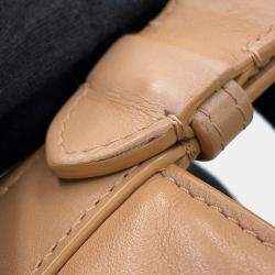 Pre Owned Dior Toujules Macrocannage Handbag Tan Calf Leather Size Medium