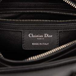 Pre Owned Dior Black Medium Calfskin Paradise Lady Dior