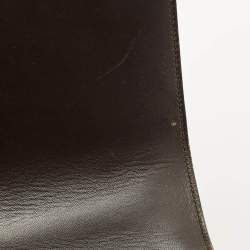 Pre Owned Dior Ombre Gold Microcannage Patent Leather Medium Diorama Shoulder Bag