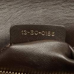 Pre Owned Dior Ombre Gold Microcannage Patent Leather Medium Diorama Shoulder Bag