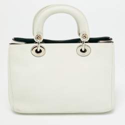 مملوكة مسبقًا حقيبة يد ديور ديوريسيمو جلد أبيض صغيرة