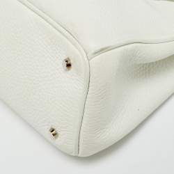مملوكة مسبقًا حقيبة يد ديور ديوريسيمو جلد أبيض صغيرة