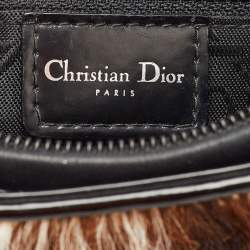 مملوكة مسبقًا Dior Tricolor Calf Hair and Smooth Leather Lady Dior Tote