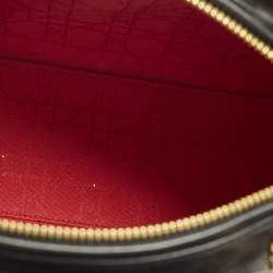 Pre Owned Dior Lady Dior Medium Black Cannage Leather Tote