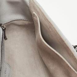 مملوكة مسبقًا Dior Grey Pearlescent Cannage Nylon and Leather DiorCamp Bag