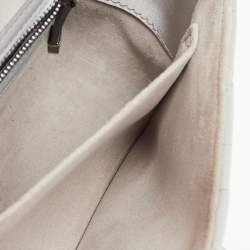 مملوكة مسبقًا Dior Grey Pearlescent Cannage Nylon and Leather DiorCamp Bag