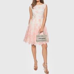 مملوكة مسبقًا Dior Crystal Embellished Book Gold Canvas Tote