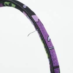 مملوكة مسبقًا حقيبة يد ديور توت كتاب الغابة المنقوشة متعددة الألوان كبيرة قم اش مطرز