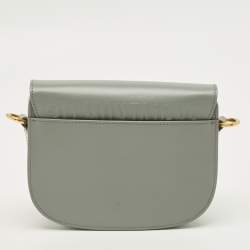 Pre Owned حقيبة بوبي جلد رمادي ديور حجم صغير للكتف