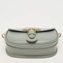Pre Owned حقيبة بوبي جلد رمادي ديور حجم صغير للكتف