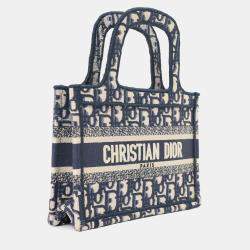 مملوكة مسبقًا Christian Dior 2020 Navy Oblique Mini Book Tote