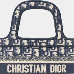 مملوكة مسبقًا Christian Dior 2020 Navy Oblique Mini Book Tote