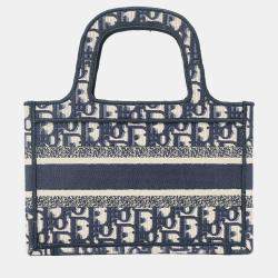 مملوكة مسبقًا Christian Dior 2020 Navy Oblique Mini Book Tote
