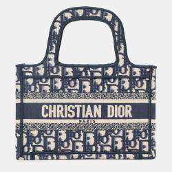مملوكة مسبقًا Christian Dior 2020 Navy Oblique Mini Book Tote
