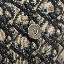 مملوكة مسبقًا حقيبة كتف ديور سادل أوبليك كانفاس جلد كحلية بيج للجسم