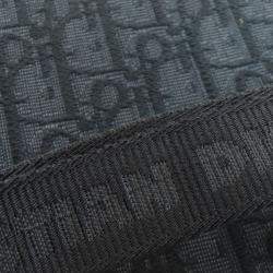 Pre Owned حقيبة كتف قماش سوداء أوبليك كريستيان ديور