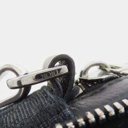 Pre Owned حقيبة كتف قماش سوداء أوبليك كريستيان ديور