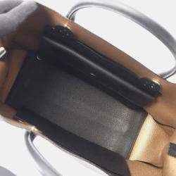 Pre Owned Christian Dior Dior Open Bar Handbag Leather Black