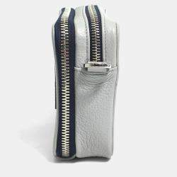 مملوكة مسبقًا حقيبة كتف جيب مزدوجة شعار كريستيان ديور رمادي