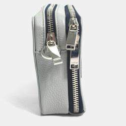 مملوكة مسبقًا حقيبة كتف جيب مزدوجة شعار كريستيان ديور رمادي