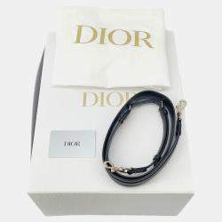 مملوكة مسبقًا Dior Lady'S 95.22 2Way Handbag Black Leather Size Medium