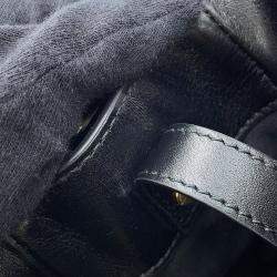 مملوكة مسبقًا Dior Lady'S 95.22 2Way Handbag Black Leather Size Medium