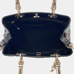 مملوكة مسبقًا Dior Lady'S 95.22 2Way Handbag Black Leather Size Medium