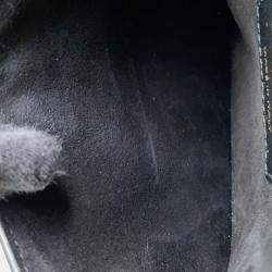 Pre Owned Dior Saddle Waist Bag Black Leather