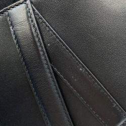 Pre Owned Dior Saddle Waist Bag Black Leather