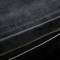 Pre Owned حقيبة كتف ديور شعار موزاييك جلد أسود