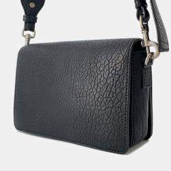 Pre Owned حقيبة كتف ديور شعار موزاييك جلد أسود