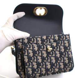 Pre Owned حقيبة كريستيان ديور ميني أوبليك ميس ماددي فلاب