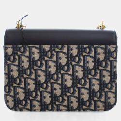 Pre Owned حقيبة كريستيان ديور ميني أوبليك ميس ماددي فلاب